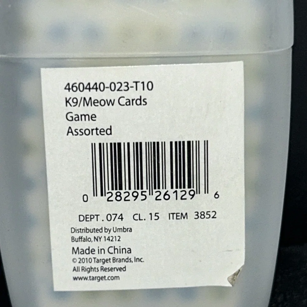 2010 Umbra Meow 52 Cat Breed Illustrated Playing Cards Unused